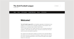 Desktop Screenshot of antifootballleague.org