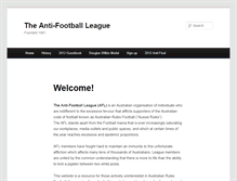 Tablet Screenshot of antifootballleague.org